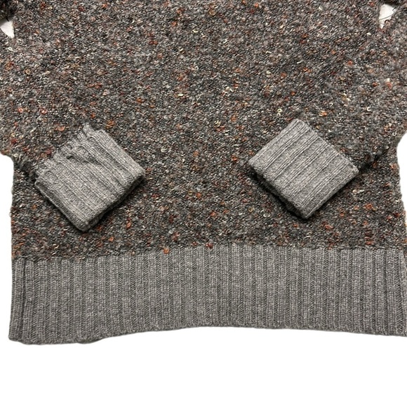 Rachel Zoe Boucle Turtleneck Sweater Gray Confetti Warm Cozy Farmcore XS - Picture 7 of 9